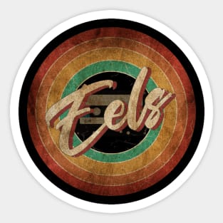 Eels Vintage Circle Art Sticker